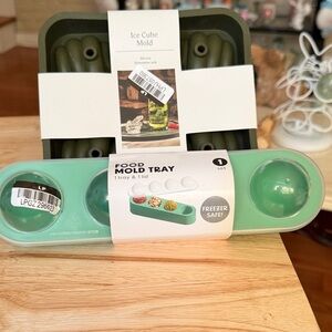 Food Mold Tray Ice Cube Mold - Mint Green